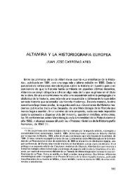 Altamira y la historiografía europea