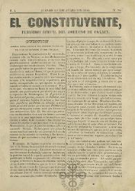 El Constituyente : Periódico Oficial del Gobierno de Oaxaca
. Tomo I, núm. 24, jueves 17 de julio de 1856
