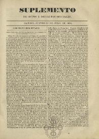 El Constituyente : Periódico Oficial del Gobierno de Oaxaca
. Suplemento de actos y decretos oficiales, jueves 31 de julio de 1856