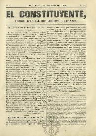 El Constituyente : Periódico Oficial del Gobierno de Oaxaca
. Tomo I, núm. 33, domingo 17 de agosto de 1856