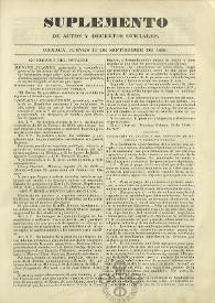 El Constituyente : Periódico Oficial del Gobierno de Oaxaca
. Suplemento de actos y decretos oficiales, jueves 11 de septiembre de 1856