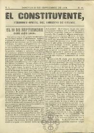 El Constituyente : Periódico Oficial del Gobierno de Oaxaca
. Tomo I, núm. 41, domingo 14 de septiembre de 1856