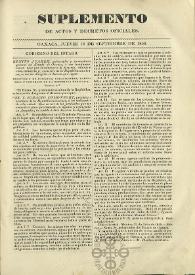 El Constituyente : Periódico Oficial del Gobierno de Oaxaca
. Suplemento de actos y decretos oficiales, jueves 18 de septiembre de 1856