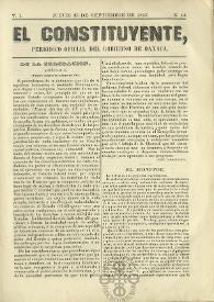 El Constituyente : Periódico Oficial del Gobierno de Oaxaca
. Tomo I, núm. 44, jueves 25 de septiembre de 1856