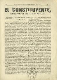 El Constituyente : Periódico Oficial del Gobierno de Oaxaca
. Tomo I, núm. 45, domingo 28 de septiembre de 1856