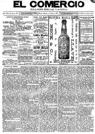 El Comercio : diario de la tarde. Núm. 3, 4 de enero de 1887