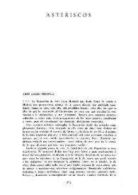 Cuadernos Hispanoamericanos, núm. 23 (sept.-octubre 1951). Asteriscos