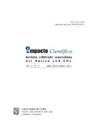 Impacto Científico : Revista Arbitrada Venezolana del Núcleo Costa Oriental del Lago. Vol. 6, núm. 2, 2011