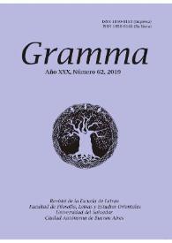Gramma. Año XXX, número 62, 2019