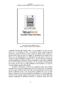 Asociación Tetuán-Asmir (Tetuán, 1995- ) [Semblanza]