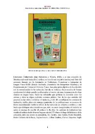 Literatura Unibertsala (San Sebastián y Vitoria, 1990- ) [Semblanza]