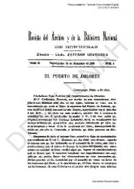 Revista del Archivo y de la Biblioteca Nacional de Honduras. Núm. 4, 25 de diciembre de 1905