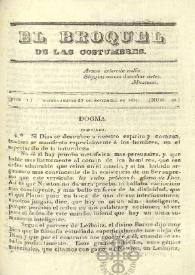 El Broquel de las Costumbres. Tomo I, núm. 36, jueves 27 de noviembre de 1834