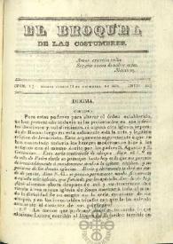 El Broquel de las Costumbres. Tomo I, núm. 40, jueves 11 de diciembre de 1834