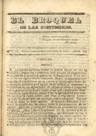 El Broquel de las Costumbres. Tomo I, núm. 43, domingo 21 de diciembre de 1834