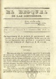 El Broquel de las Costumbres. Tomo I, núm. 45, miércoles 31 de diciembre de 1834