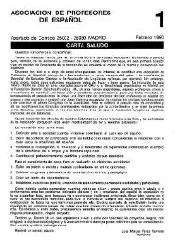 Boletín de la Asociación de Profesores de Español (FASPE). Núm. 1, 1990