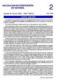 Boletín de la Asociación de Profesores de Español (FASPE). Núm. 2, 1990