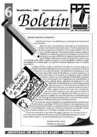 Boletín de la Asociación de Profesores de Español (FASPE). Núm. 6, 1991