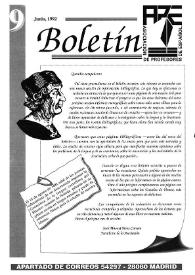 Boletín de la Asociación de Profesores de Español (FASPE). Núm. 9, 1992