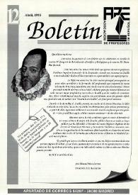 Boletín de la Asociación de Profesores de Español (FASPE). Núm. 12, 1993