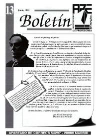 Boletín de la Asociación de Profesores de Español (FASPE). Núm. 13, 1993