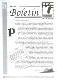 Boletín de la Asociación de Profesores de Español (FASPE). Núm. 21, 1995