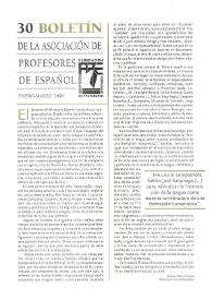 Boletín de la Asociación de Profesores de Español (FASPE). Núm. 30, 1998