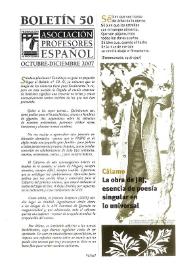 Boletín de la Asociación de Profesores de Español (FASPE). Núm. 50, 2007