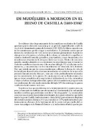 De mudéjares a moriscos en el reino de Castilla (1480-1504)