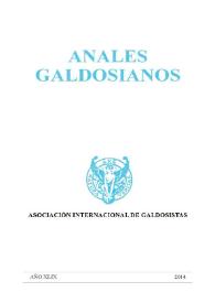Anales galdosianos. Año XLIX, 2014