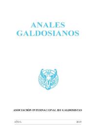 Anales galdosianos. Año L, 2015