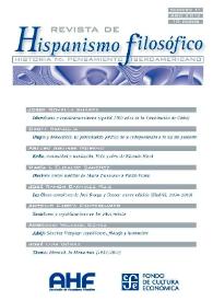 Revista de la Asociación de Hispanismo Filosófico. Núm. 17, Año 2012