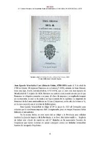 Juan Ignacio Mendizábal Lete [editor] (Bidania-Goiatz, 1788-1839) [Semblanza]