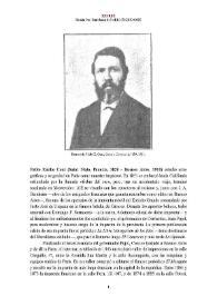 Pablo Emilio Coni [editor] (Saint Malo, Francia, 1826 – Buenos Aires, 1910) [Semblanza]
