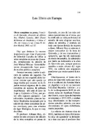 Cuadernos Hispanoamericanos, núm. 664 (octubre 2005). Los libros en Europa