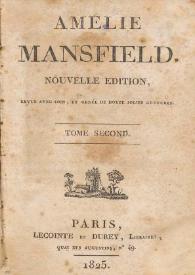 Amélie Mansfield. Tome second
