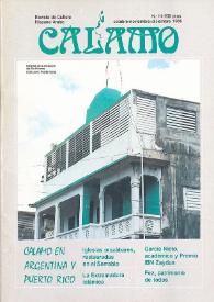 Cálamo : revista de cultura hispano-árabe. Núm. 11, octubre-noviembre-diciembre 1986