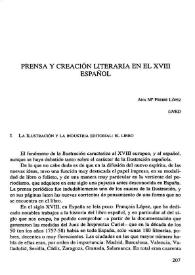 Prensa y creación literaria en el XVIII español 
