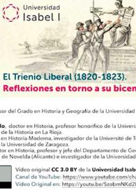 El Trienio Liberal (1820-1823). Reflexiones en torno a su bicentenario