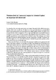 Mariano José de Larra en el espejo de Antonio Espina: un arquetipo del intelectual