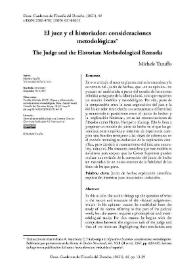 El juez y el historiador: consideraciones metodológicas