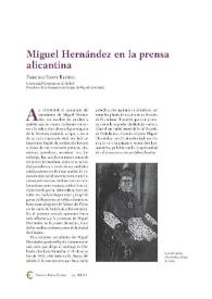 Miguel Hernández en la prensa alicantina