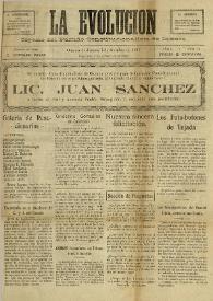 La Evolución: Órgano del Partido Constitucionalista de Oaxaca. Año I, núm. 12, 7 de octubre de 1917