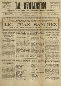 La Evolución: Órgano del Partido Constitucionalista de Oaxaca. Año I, núm. 14, 21 de octubre de 1917