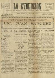 La Evolución: Órgano del Partido Constitucionalista de Oaxaca. Año I, núm. 16, 11 de noviembre de 1917
