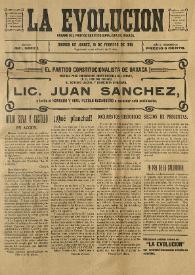 La Evolución: Órgano del Partido Constitucionalista de Oaxaca. Año I, núm. 24, 18 de febrero de 1918