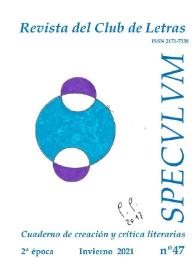Speculum. Revista del Club de Letras. Segunda época, núm. 47, 2021