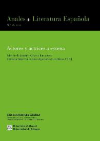 Anales de Literatura Española. Núm. 36, 2022