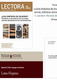 Mesa redonda: Últimas aportaciones bibliográficas a la historia cultural de la edición iberoamericana (2019-2020). Bloque III: Edición y género; edición y exilio
